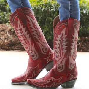 OLD GRINGO WOMEN'S NEVADA RED 13" BOOT Sz 8.5 GUC